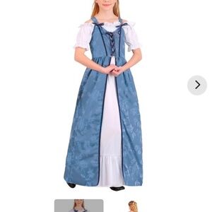 Blue Floral Renaissance Dress